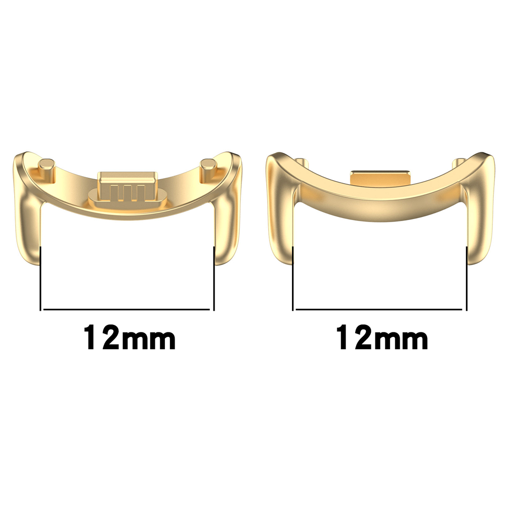 1pasang Untuk Xiaomi Mi Band8 316L Zinc Alloy Arc Connector Adapter Ke 12MM Universal Watchband Strap Aksesoris