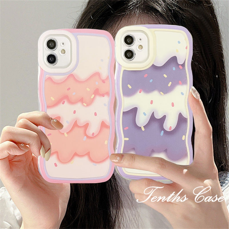 Redmi A1 12C 10C 10A 10 9 9A 9C 9T Note 11 Pro+11s 11 10s 10 9s 9 8 Pro Poco X4Pro X3 Pro X3NFC M3 M4 F3 Mi11 Lite 10TPro Leleh Es Krim Casing Ponsel Soft Cover