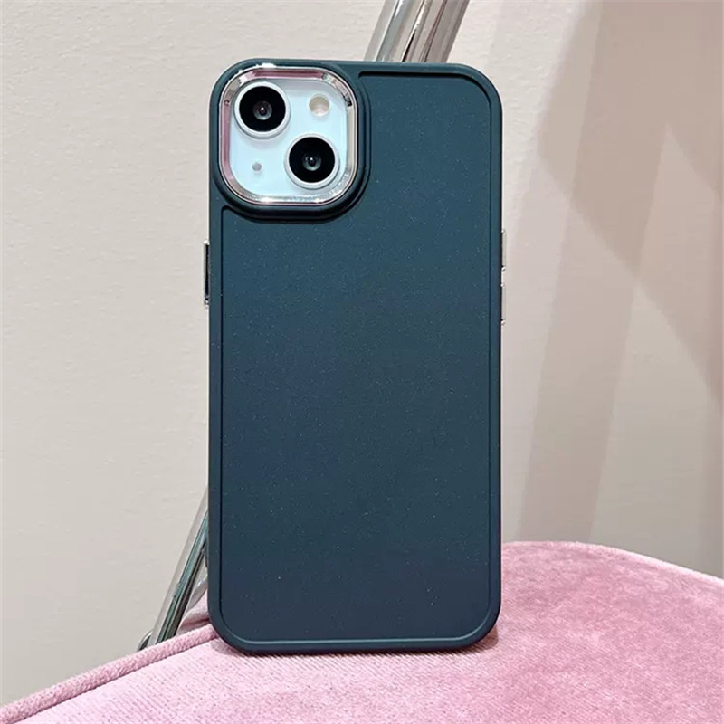 luxury silicon soft TPU + plating camera case for iPhone 11 12 Pro max X XS MAX XR 7 8 PLUS SE 2022 2020 High quality shockproof back cover case