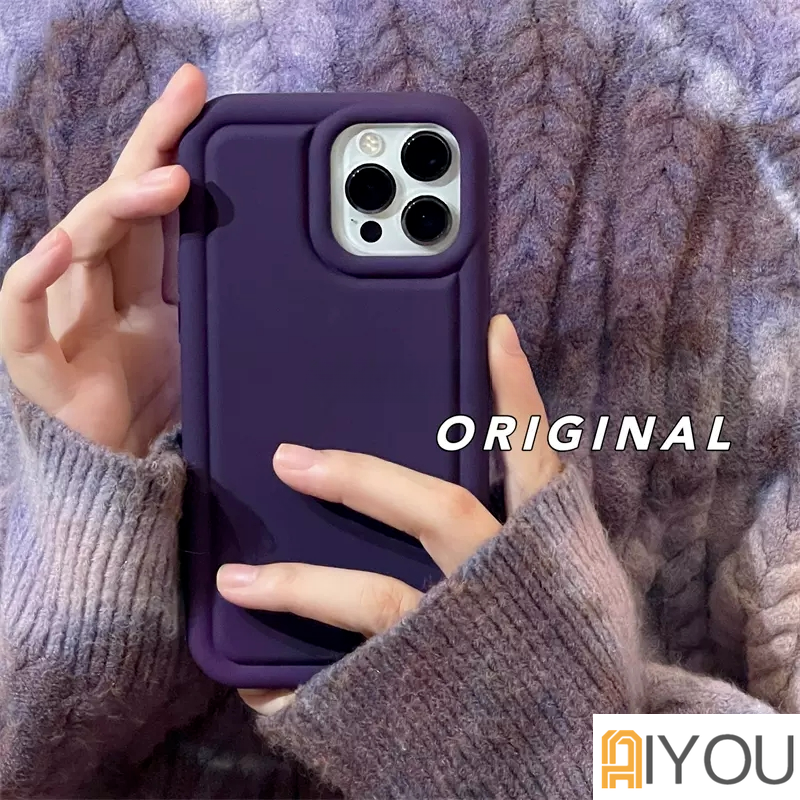 Untuk Iphone14 Pro Max IPhone Case Warna Solid Case Menebal Perlindungan Kamera Shockproof TPU Soft Case Morandi Silikon Cair Kompatibel Untuk Iphone14 13 12 11 Pro Max14 Plus