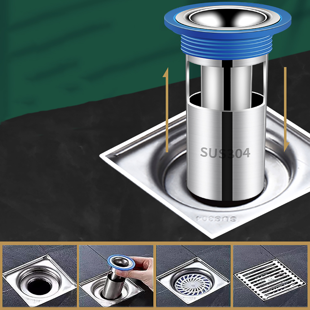 Floor Drain Core Stainless Steel 304 Dengan Anti Bau Anti Backflow Anti Sumbat Dan Seal Air Dalam