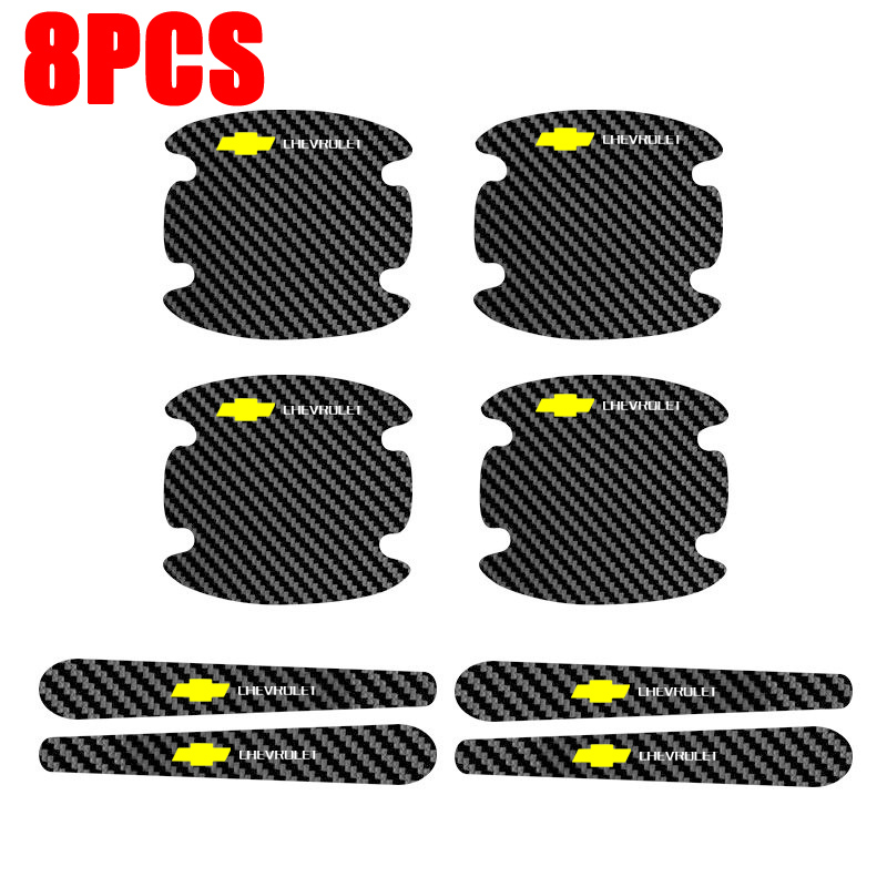 8pcs Stiker Pelindung Mobil Stiker Pelindung Pintu Mobil damper handle sticker Pelindung sticker Pelindung Gagang Pintu Anti Gores Stiker Mobil, Stiker logo, Tanda Eksterior, Eksterior Mobil