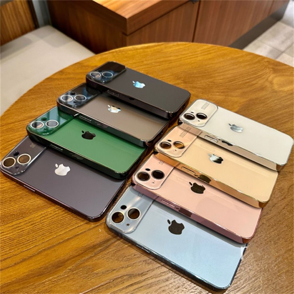 Frosted material Glass 8K lens window phone case, suitable for iPhone 14 Pro 13 Pro 12 Pro 11 Pro phone case, iPhone 14 Pro max full package anti drop hard phone case