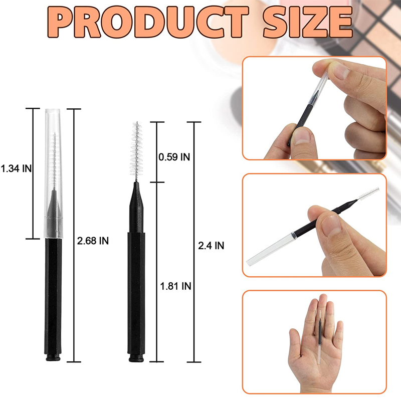 Sikat Alis Mini Brow Perm Brush Disposable Brow Lifting Brushes Bendable Micro Eyelash Brush Aplikators Alat Makeup