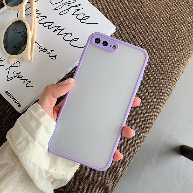 IPHONE Casing Matte Transparan Untuk iPhone11 Pro MAX X XS MAX XR Shockproof soft color tpu back cover cases iPhone11 iPhoneXS iPhonexr