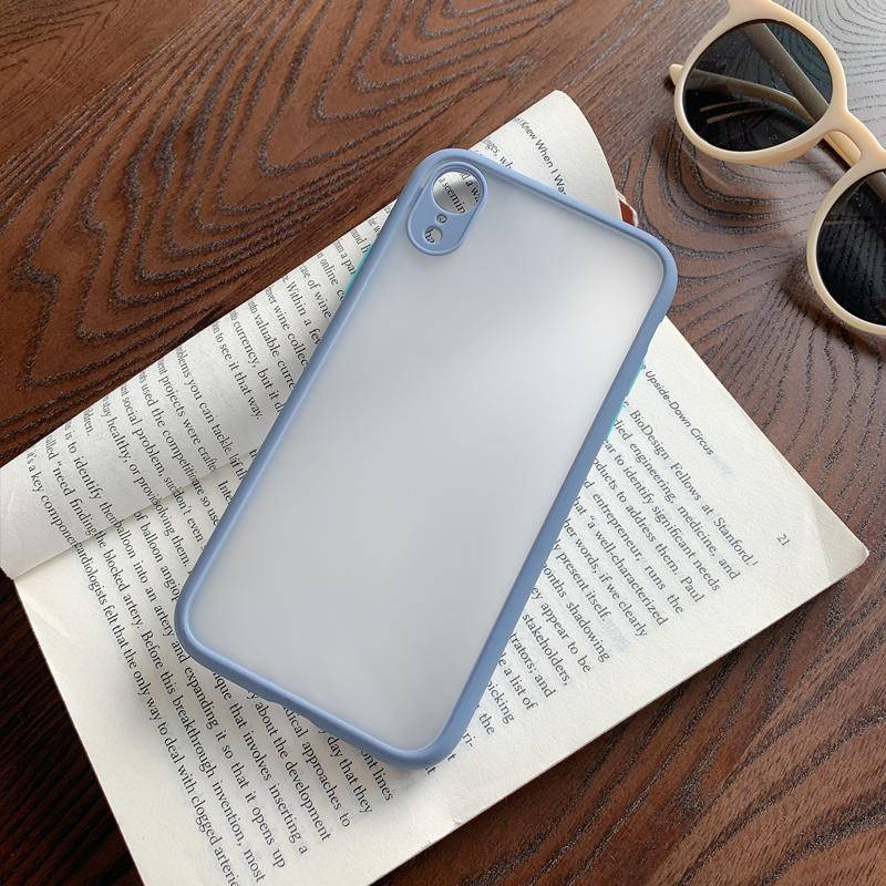 IPHONE Casing Matte Transparan Untuk iPhone11 Pro MAX X XS MAX XR Shockproof soft color tpu back cover cases iPhone11 iPhoneXS iPhonexr