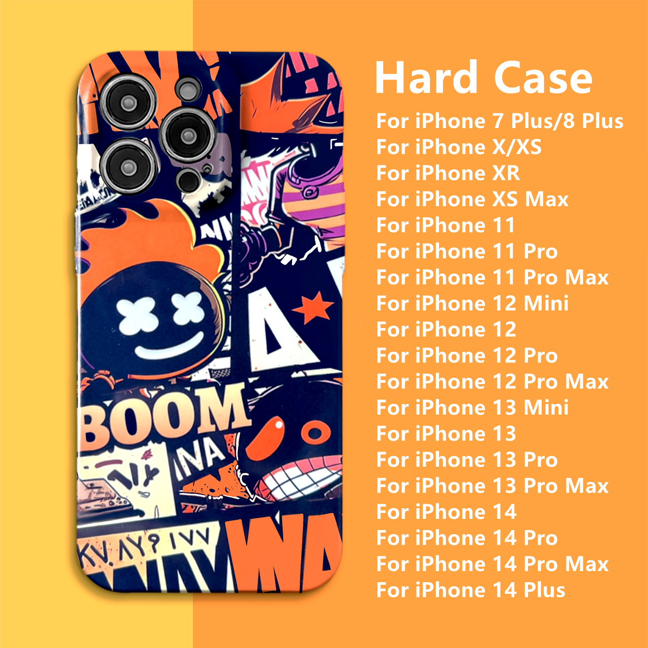 Dllencase Kompatibel Untuk iPhone 14 Pro Max 13pro Max13 /12 /11Seri Baru Film Trendi Cangkang Hard Case Tahan Guncangan Dan Jatuh, Dengan Nuansa premium E034