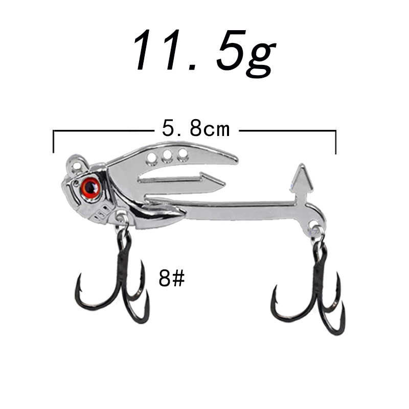 1pcs VIB Umpan Pancing Metal Jig 7g 11.5g Swimbait Bass Umpan Tenggelam Wobbler Ikan Kecil Umpan Pancing