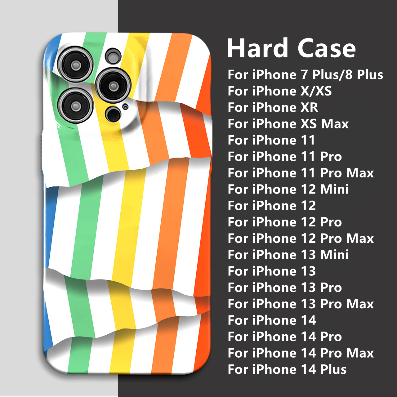 Dllencase Kompatibel Untuk iPhone 14 Pro Max 13pro Max13 /12 /11Seri Baru Film Trendi Cangkang Hard Case Tahan Guncangan Dan Jatuh, Dengan Nuansa premium E081