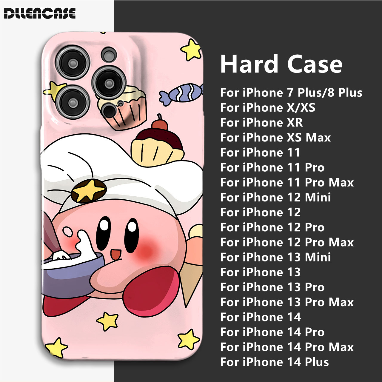 Dllencase Kompatibel Untuk iPhone 14 Pro Max 13pro Max13 /12 /11Seri Baru Film Trendi Cangkang Hard Case, Tahan Guncangan Dan Jatuh, Dengan Nuansa premium E097