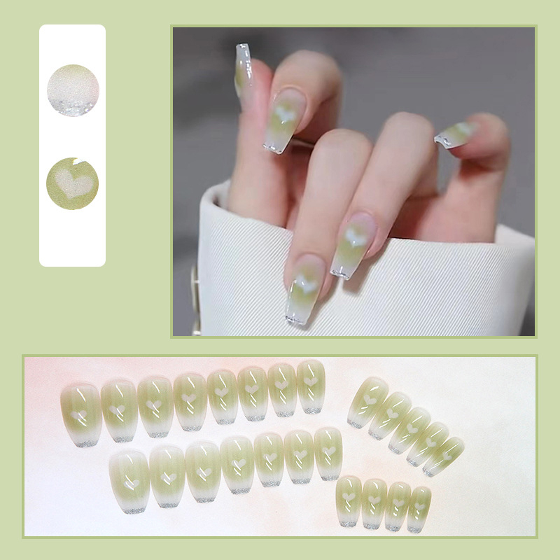 Kuku Palsu Fake Nail 24 Pcs Kemasan Strip Kuku Palsu Baru Fake Nails Kuku Palsu 3d Kuku Palsu Polos French Manicure-T133