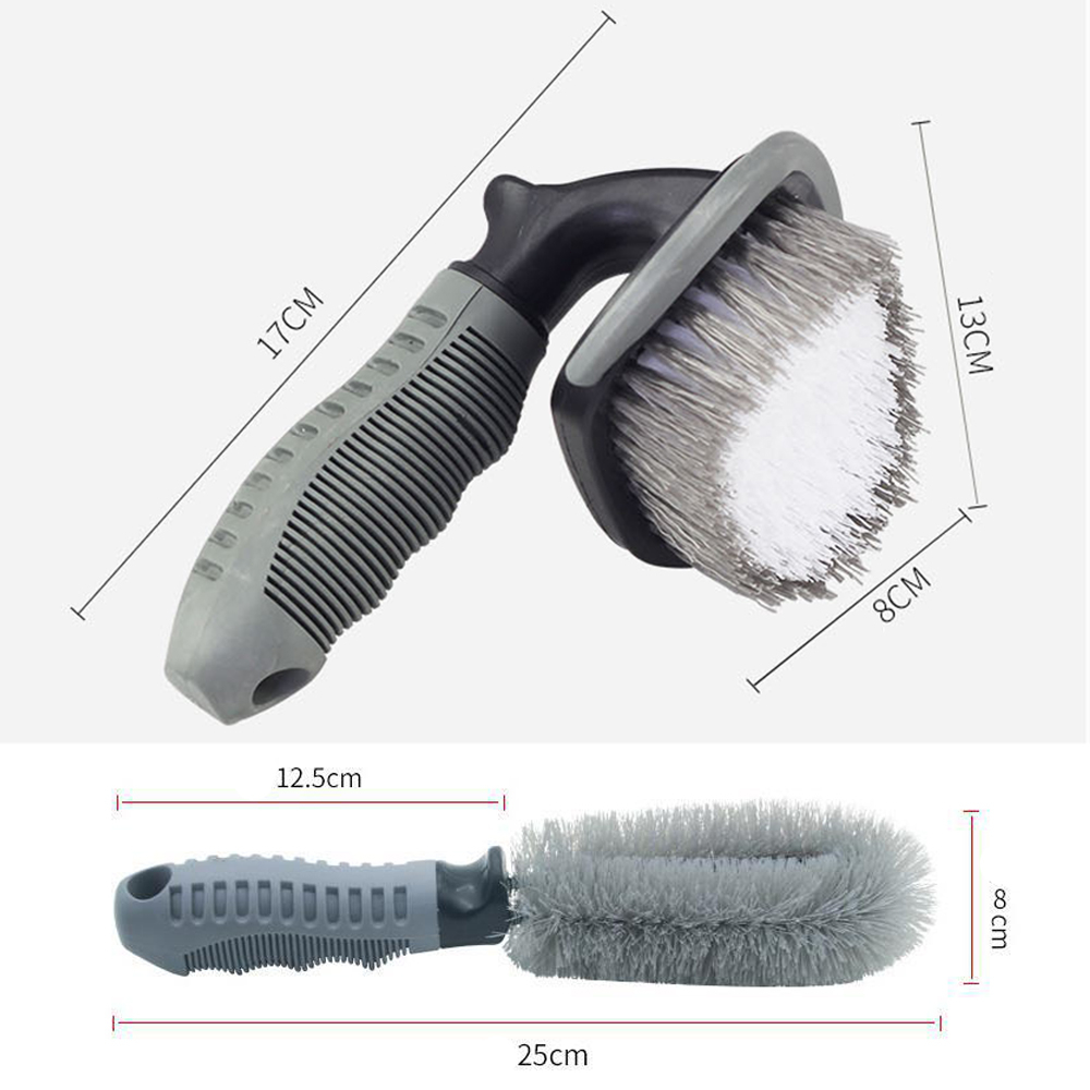 Sikat Cuci Ban Mobil Sikat Hub Roda Pembersih Ban Khusus Sikat Serat Lembut Sikat Lengkung Berbentuk L Karpet Mobil Kotoran Debu Alat Cuci Aksesoris Mobil