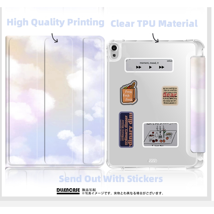 Dllencase For iPad Case Dengan Tempat Pensil Untuk 2022 Gen10 2021 Pro 11 2019 2020 10.2 7/8th Gen 2018 9.7 5/6th Mini 4 5 6 Air 4 5 10.5 10.9 Cover A362