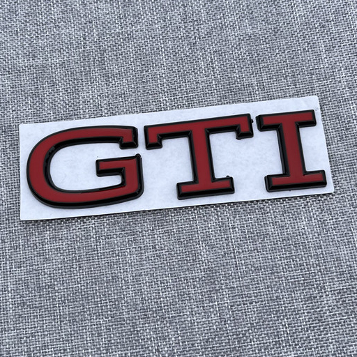 1xbaru Logam GTI Huruf Logo Mobil Auto Belakang Bagasi Dekoratif Emblem Badge Stiker Decal Untuk Volkswagen Golf Polo GTI