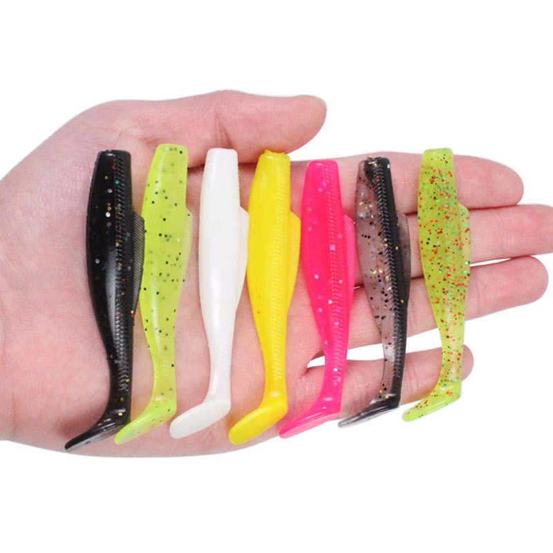 6pcs /bag Lembut Memancing Umpan Swimbait 8cm 4g Bass Wobbler Tenggelam Jig Memancing Umpan Jigging Hook Fishing Tackle