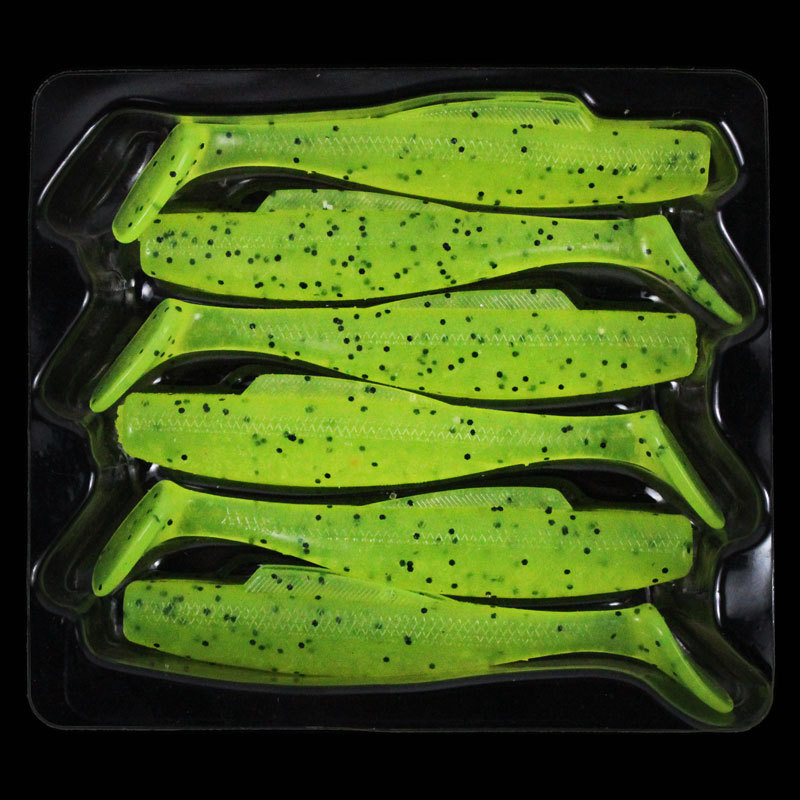 6pcs /bag Lembut Memancing Umpan Swimbait 8cm 4g Bass Wobbler Tenggelam Jig Memancing Umpan Jigging Hook Fishing Tackle