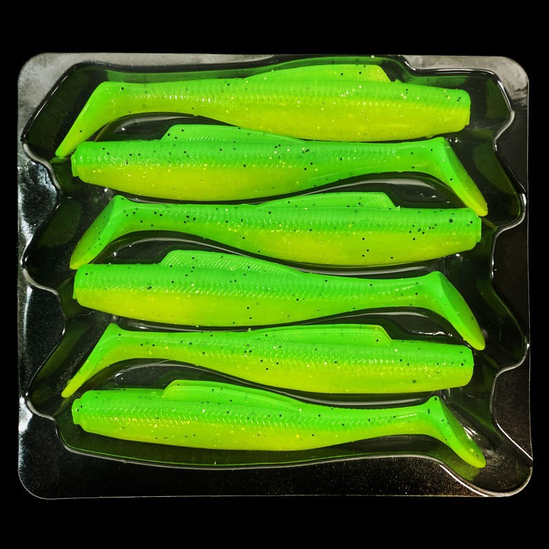 6pcs /bag Lembut Memancing Umpan Swimbait 8cm 4g Bass Wobbler Tenggelam Jig Memancing Umpan Jigging Hook Fishing Tackle