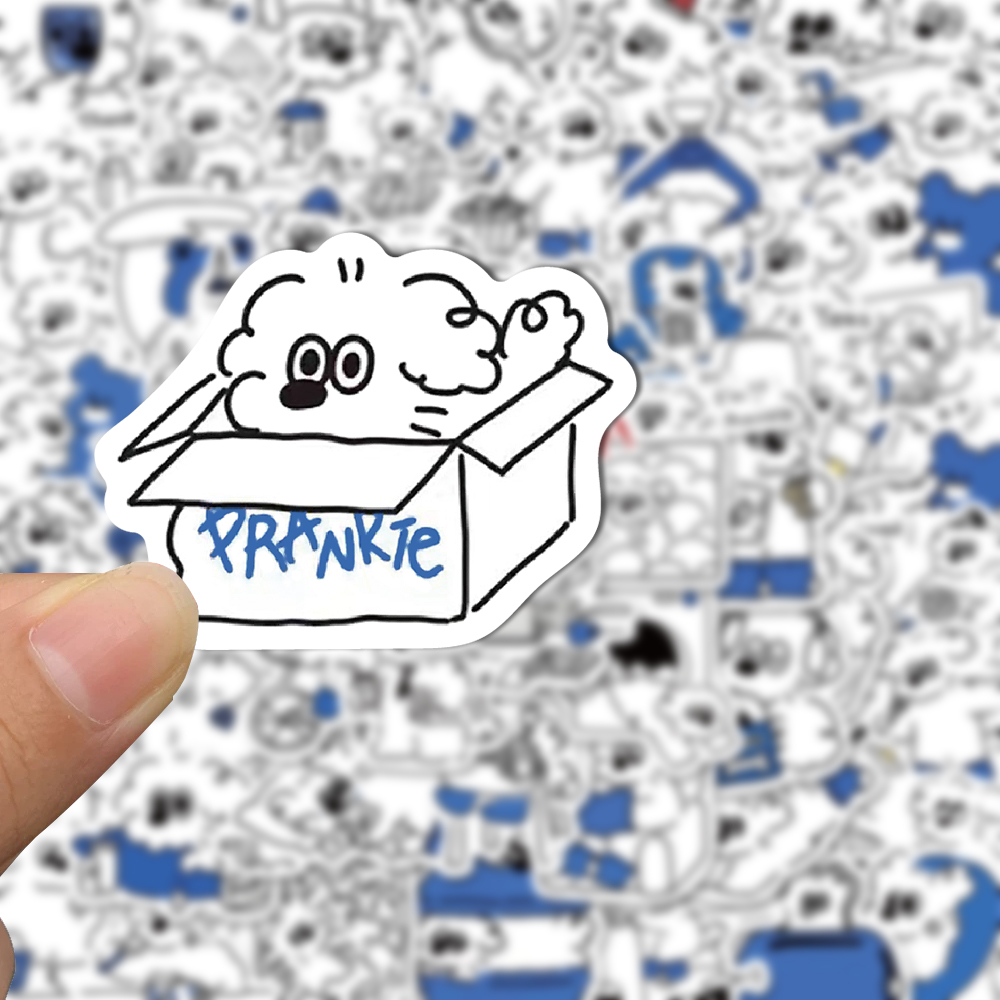 [in Stock] 65pcs mischievous puppy Lucu Kartun Stiker laptop Ponsel Helm Dekorasi Tahan Air sticker