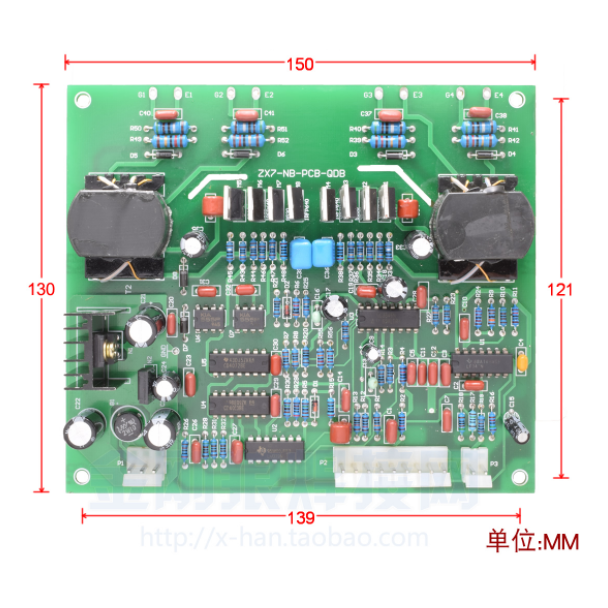 Nbc350 NBC500 ZX7-315 ZX7-400 ZX7-500 Mesin Las Proteksi Gas Inverter IGBT Modul Driver Board Repair Parts