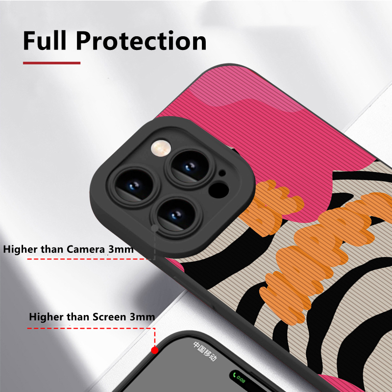 Dllencase Untuk iPhone Case Kompatibel Untuk Iphone13 Pro Max 11/12 /13 /Pro/Pro Max Silikon Lembut Shockproof Case Cover C208