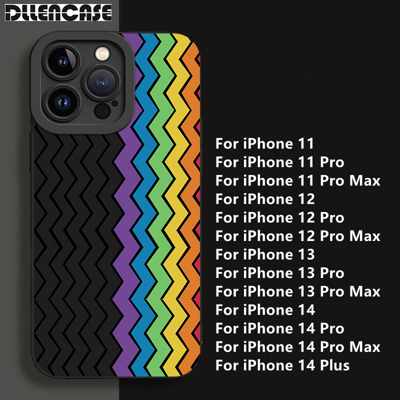 Dllencase Untuk iPhone Case Kompatibel Untuk Iphone13 Pro Max 11/12 /13 /Pro/Pro Max Silikon Lembut Shockproof Case Cover C206