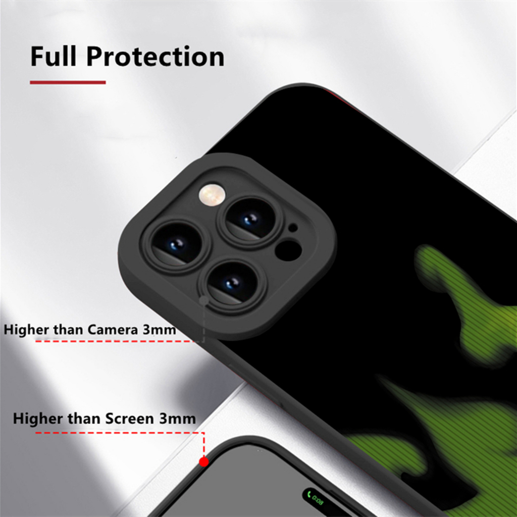 Dllencase Untuk iPhone Case Kompatibel Untuk Iphone13 Pro Max 11/12 /13 /Pro/Pro Max Silikon Lembut Shockproof Case Cover C217