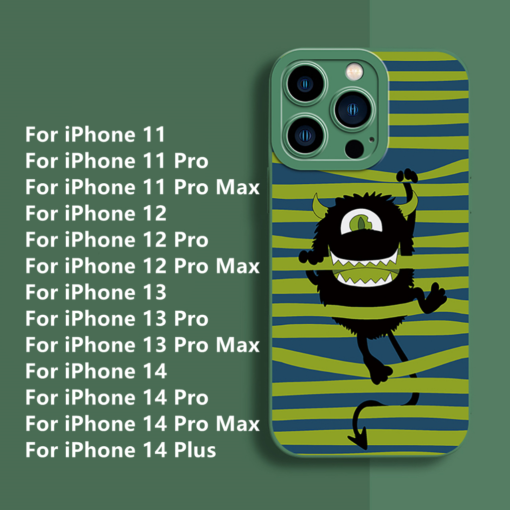 Dllencase Untuk iPhone Case Kompatibel Untuk Iphone13 Pro Max 11/12 /13/Pro/Pro Max Silikon Lembut Shockproof Case Cover C233 C234