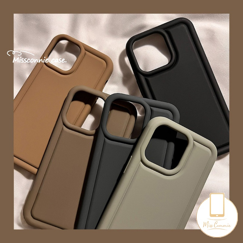 Luxury Airbag Shockproof Matte Case Untuk Redmi 10C 12C 9A 910a A1 10 9T 9C NFC Poco F4 Redmi Note9 11 11s 10 10s 8simple Menebal Tpu Lembut Warna Solid Penutup Belakang