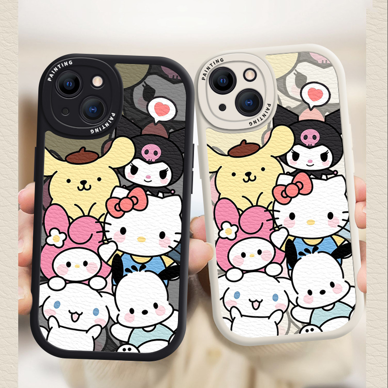 Case iPhone Untuk14 /13 /12 /11 Promax Koleksi Karakter Kartun Soft Casing Untuk Iphone6 /7X8 Plus/X/XR/Xs Max Cover