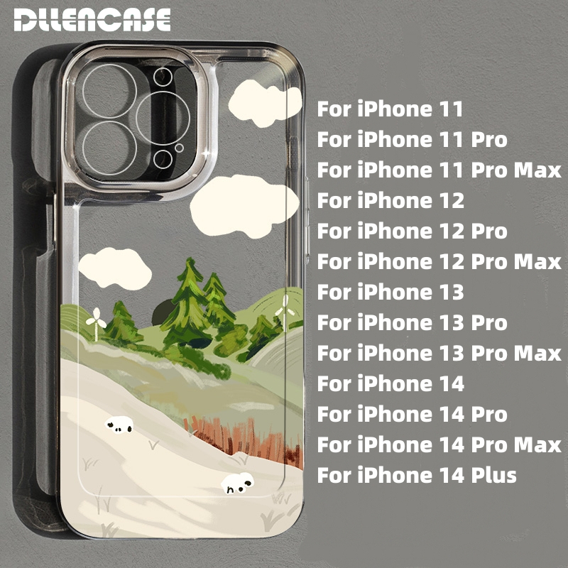 IPHONE Dllencase Duty Shockproof Case Untuk Iphone14 Pro Max14Plus Untuk Iphone13 Pro Max11/12 /13/Pro/Pro Max Tidak Menguning Bening Cover C215 /C216