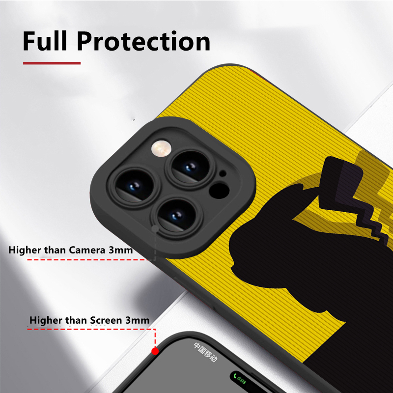 Dllencase Untuk iPhone Case Kompatibel Untuk Iphone13 Pro Max 11/12 /13 /Pro/Pro Max Silikon Lembut Shockproof Case Cover C207