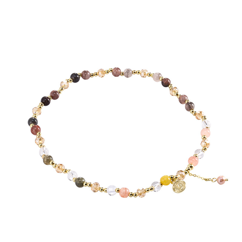 Retro Baroque style Pearl Portrait Round Brand Double Layer Gelang Perhiasan Tangan Fashion Mewah