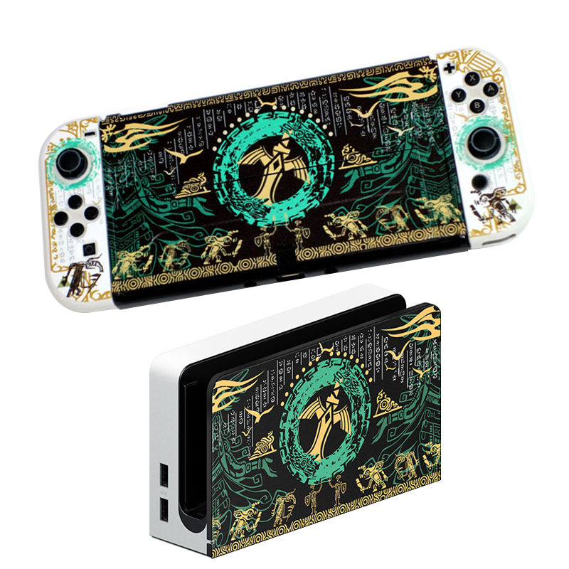 Funda Case Nintendo Switch Dockable Zelda Tears of Kingdom Pelindung Shell Cover Untuk OLED JoyCon Controller Case NS Switch