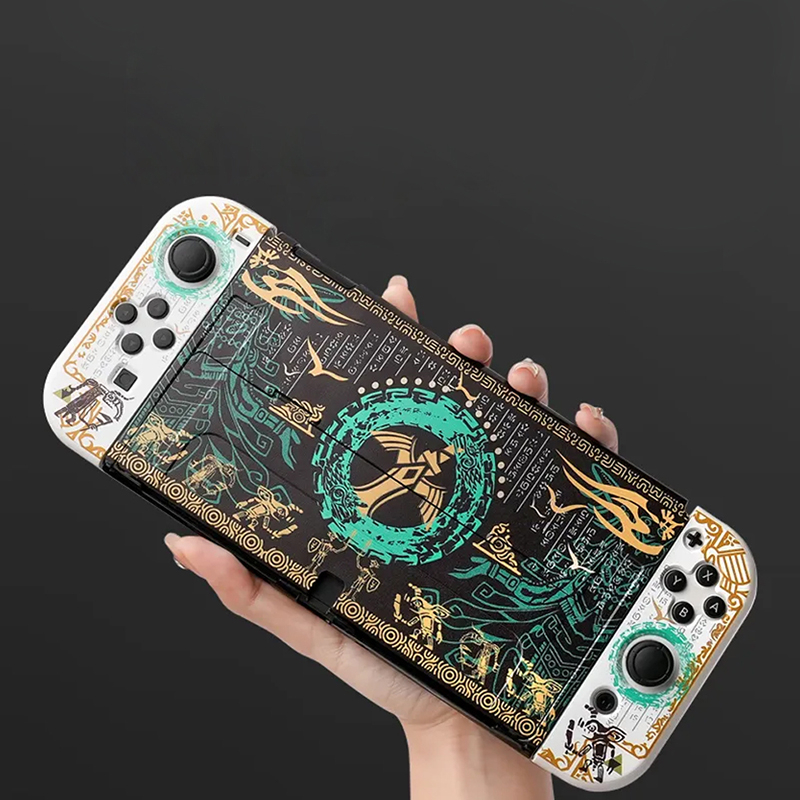 Funda Case Nintendo Switch Dockable Zelda Tears of Kingdom Pelindung Shell Cover Untuk OLED JoyCon Controller Case NS Switch