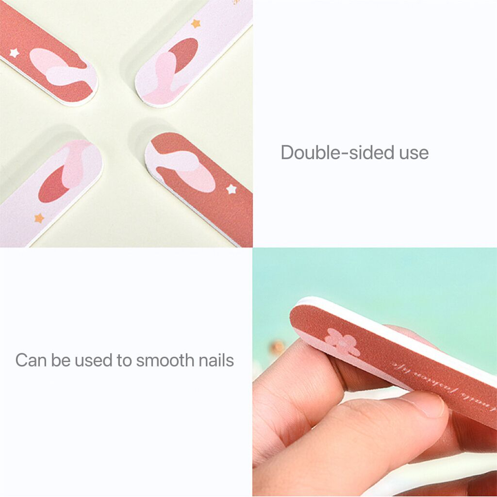 2 Pcs Dua Sisi Kikir Poles Alat Kuku Nail File Polishing Alat Profesional Perawatan Kuku Perempuan