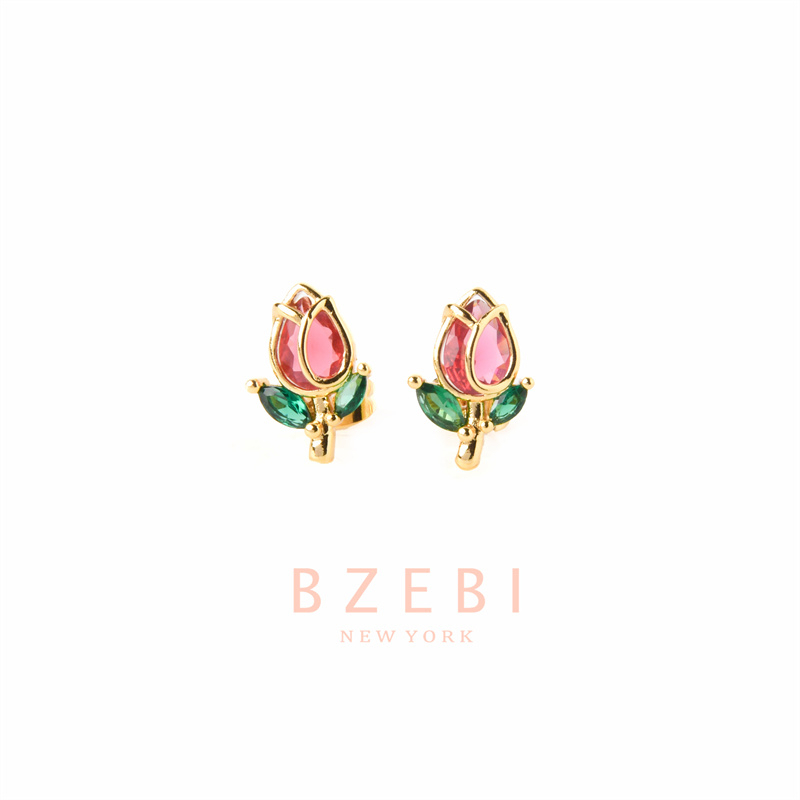 Anting Emas Berlian BZEBI 18k Anti Karat Korean Style Aksesoris Fashion Wanita Aksesoris Harian Perhiasan Premium Hadiah Ultah Dengan Box Exclusive 1248e