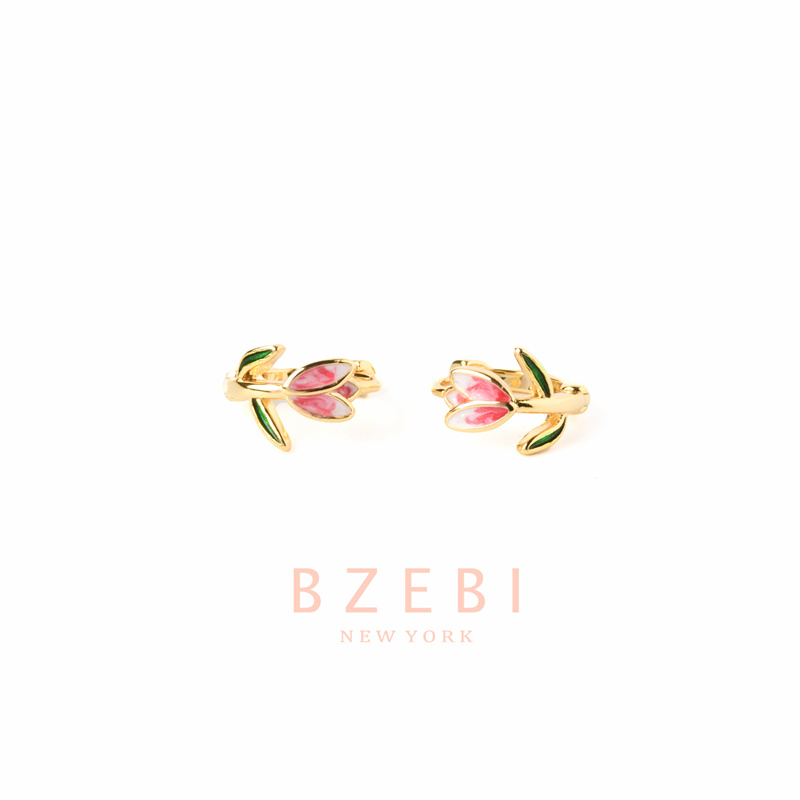 Anting Emas Berlian BZEBI 18k Anti Karat Korean Style Aksesoris Fashion Wanita Aksesoris Harian Perhiasan Premium Hadiah Ultah Dengan Box Exclusive 1246e