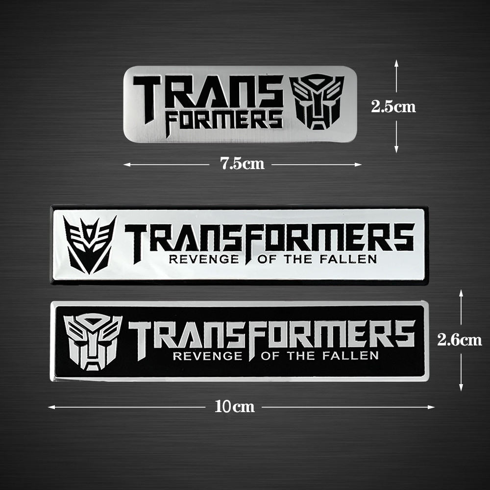 Transformers Sticker Emblem Dekorasi Mobil Motif Transformers 3D Bahan Aluminum Alloy