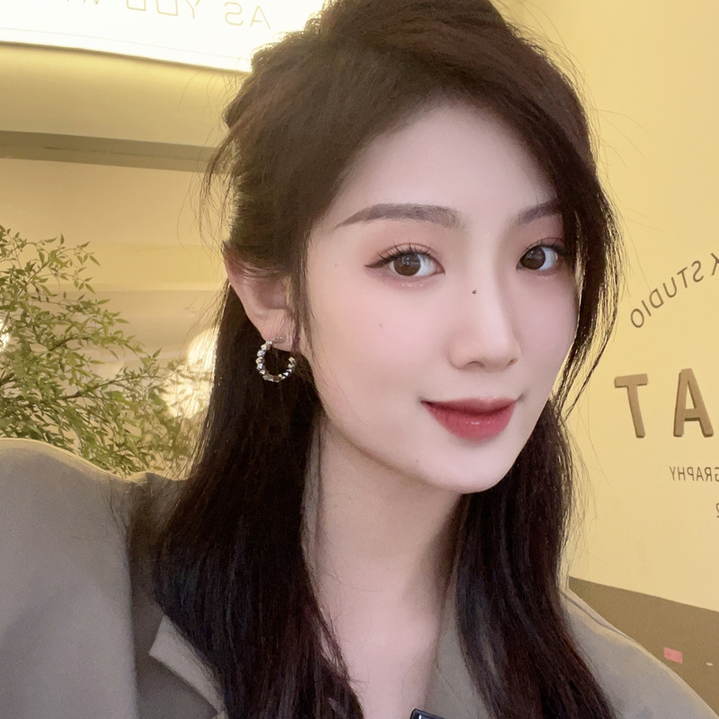 Fashion Korea Patah Persegi C Kata Pemodelan Anting Wanita Stud Earrings