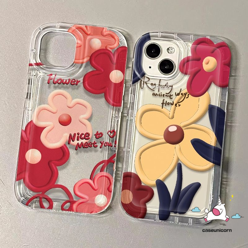 Case Untuk Samsung A13 A14 A34 A54 A04 A50 A12 A53 A32 A04s A20s A51 A21s A31 A10s A71 A22 A52s A23 A52 A02s A03 A20 A50s A30s A04E A11 A03s A30 Lukisan Minyak Bunga Lembut Airbag Cover