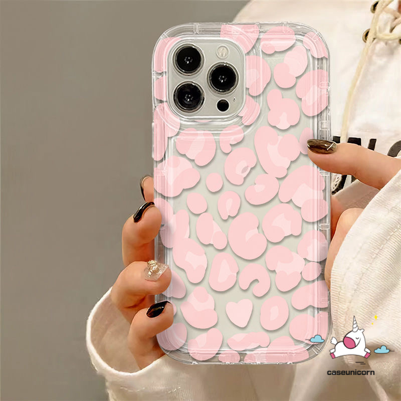 Soft Case Realme C53 5 6i C55 C30 C30s C15 C35 C12 C33 C21Y C25 C25Y C25s C11 9i 7i 5i 5s C20 C20A C17 C3 C1 C2 Ins Fashion Motif Leopard Ungu Shockproof Airbag Bening Cover