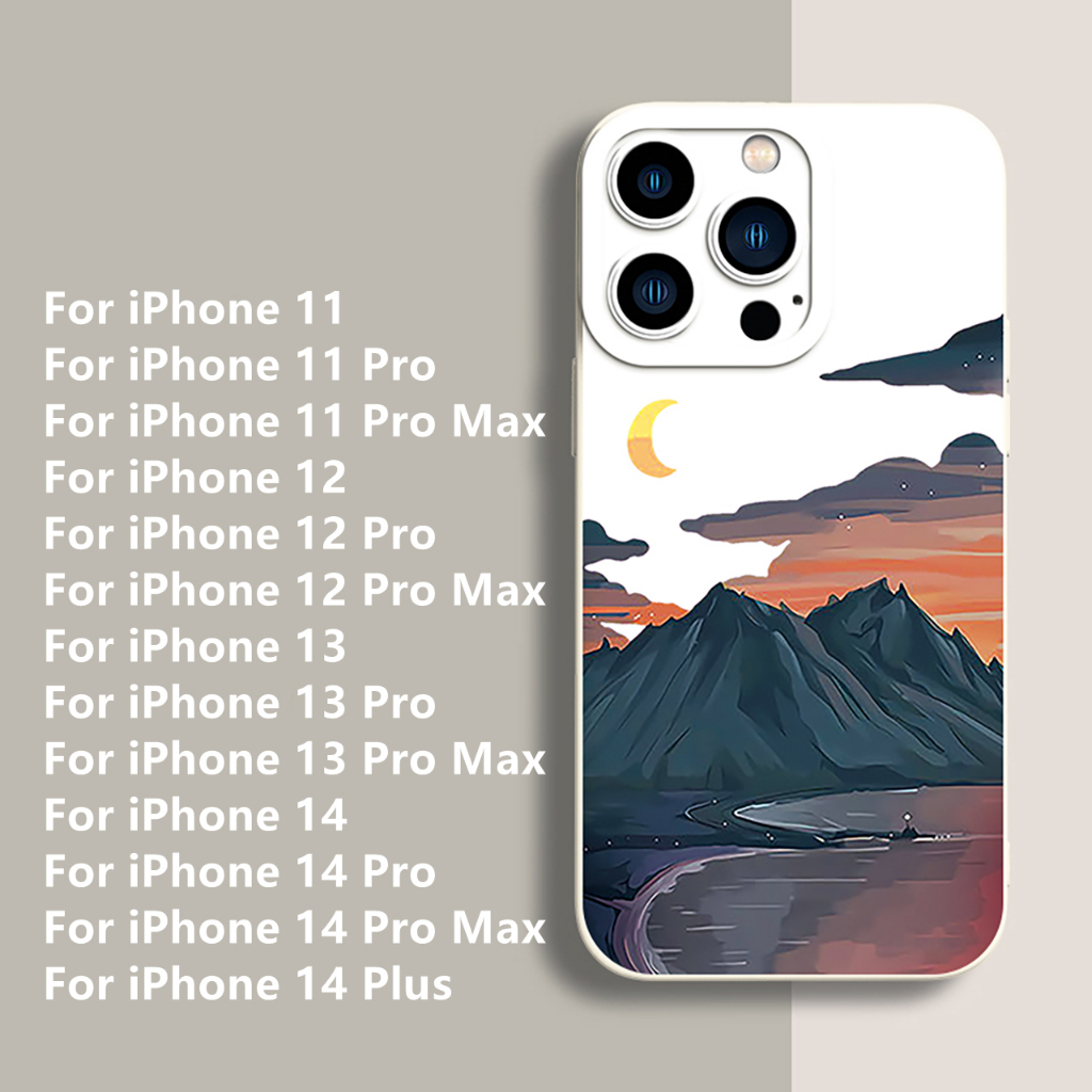 Dllencase Untuk iPhone Case Kompatibel Untuk iPhone 14pro Max14Plus Untuk iPhone 13pro Max 11/12 /13/Pro/Pro Max Silikon Lembut Shockproof Case Cover C264 C265