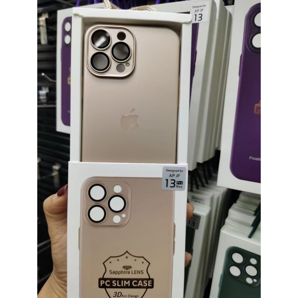 Kualitas Tinggi PC matte fingerprint proof Case iPhone 14pro Max 13pro Max12 Pro Max 11 Pro Max Dilengkapi Dengan Perlindungan film Lensa Tahan Debu mesh casing anti Jatuh