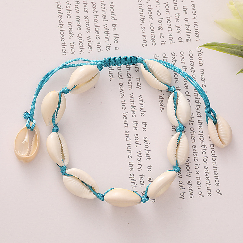 Gelang Shell Hadiah Ulang Tahun Wanita Kepang Adjustable Fashion Korea Handmate Grosir by Produsen