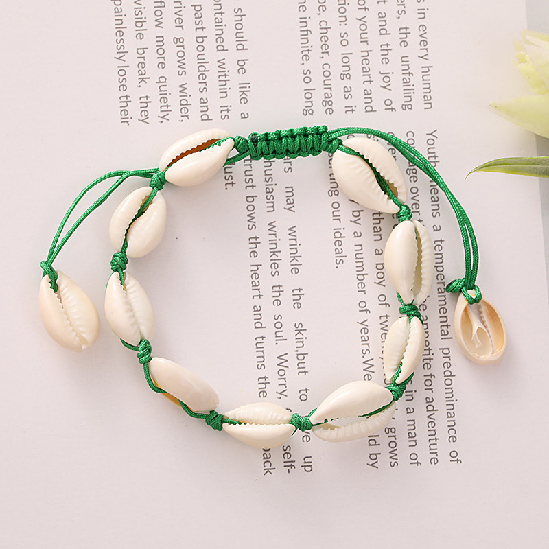 Gelang Shell Hadiah Ulang Tahun Wanita Kepang Adjustable Fashion Korea Handmate Grosir by Produsen