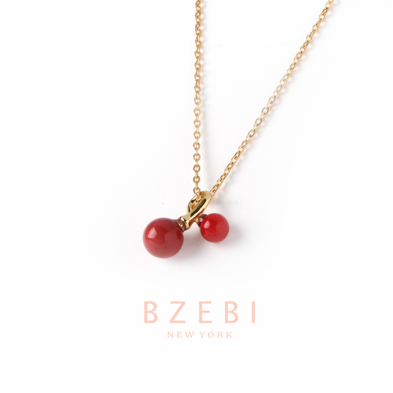 Bzebi Kalung Emas 18k, Kalung Baja Titanium, Kalung Liontin Berlian, Anti Karat, Aksesoris Fashion Wanita Perhiasan Gaya Korea, Hadiah Ulang Tahun Dengan Kotak Eksklusif 313n