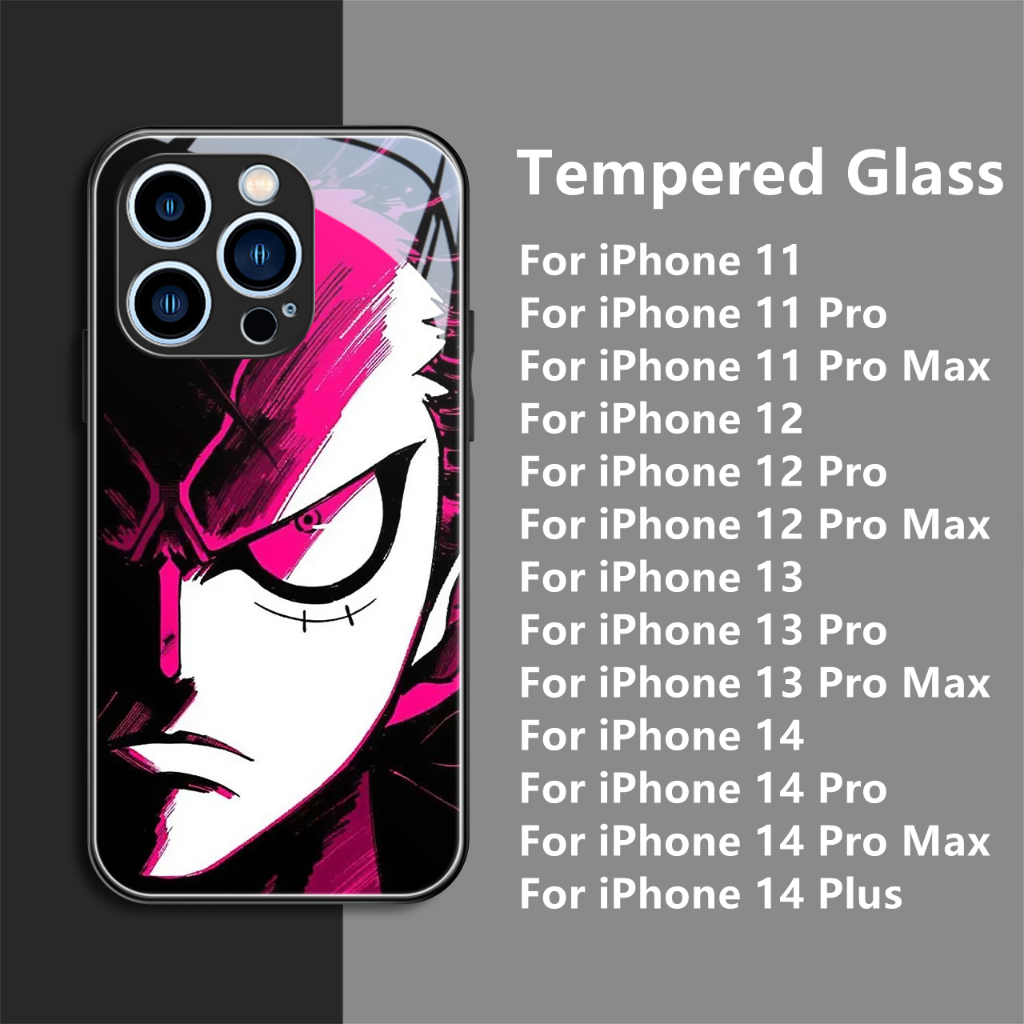 Dllencase Untuk iPhone 14 Pro Max14Plus13 12 11 Bahan Kaca Tempered Case Casing Cover Pelindung Kamera C311 C312