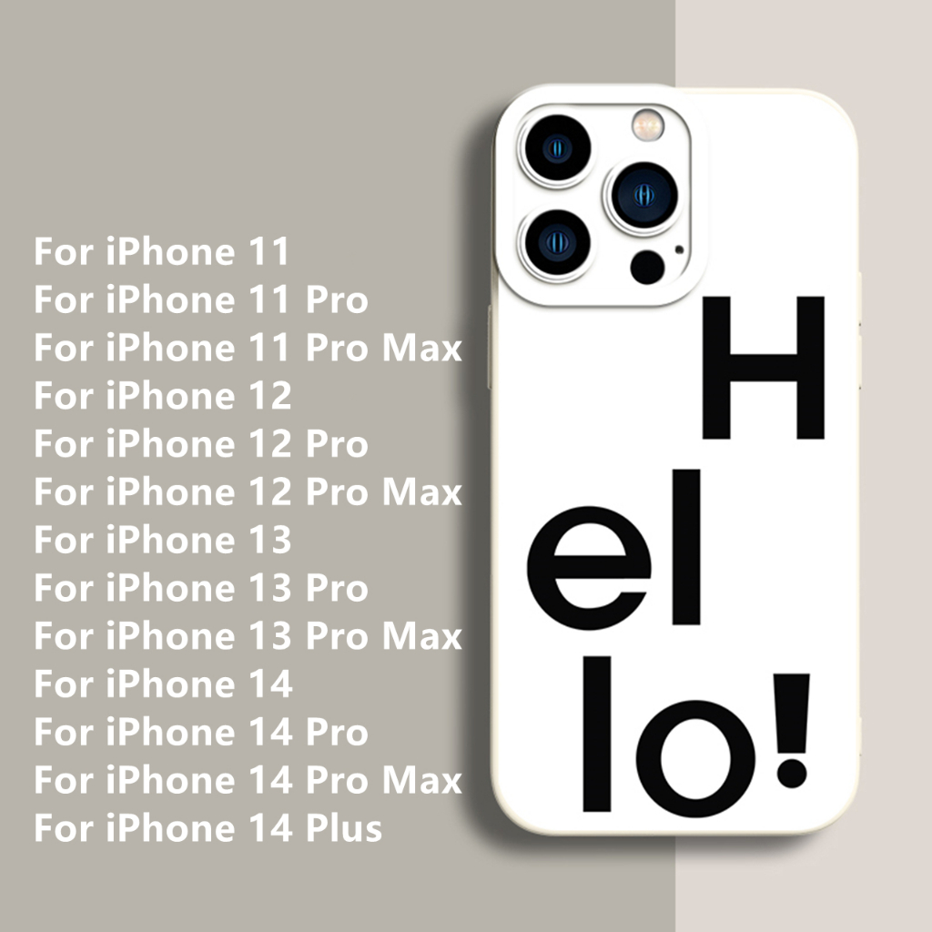 Dllencase Untuk iPhone Case Kompatibel Untuk Iphone14 /13 Pro Max 11/12 /13/Pro/Pro Max Silikon Lembut Shockproof Case Cover C222 C223