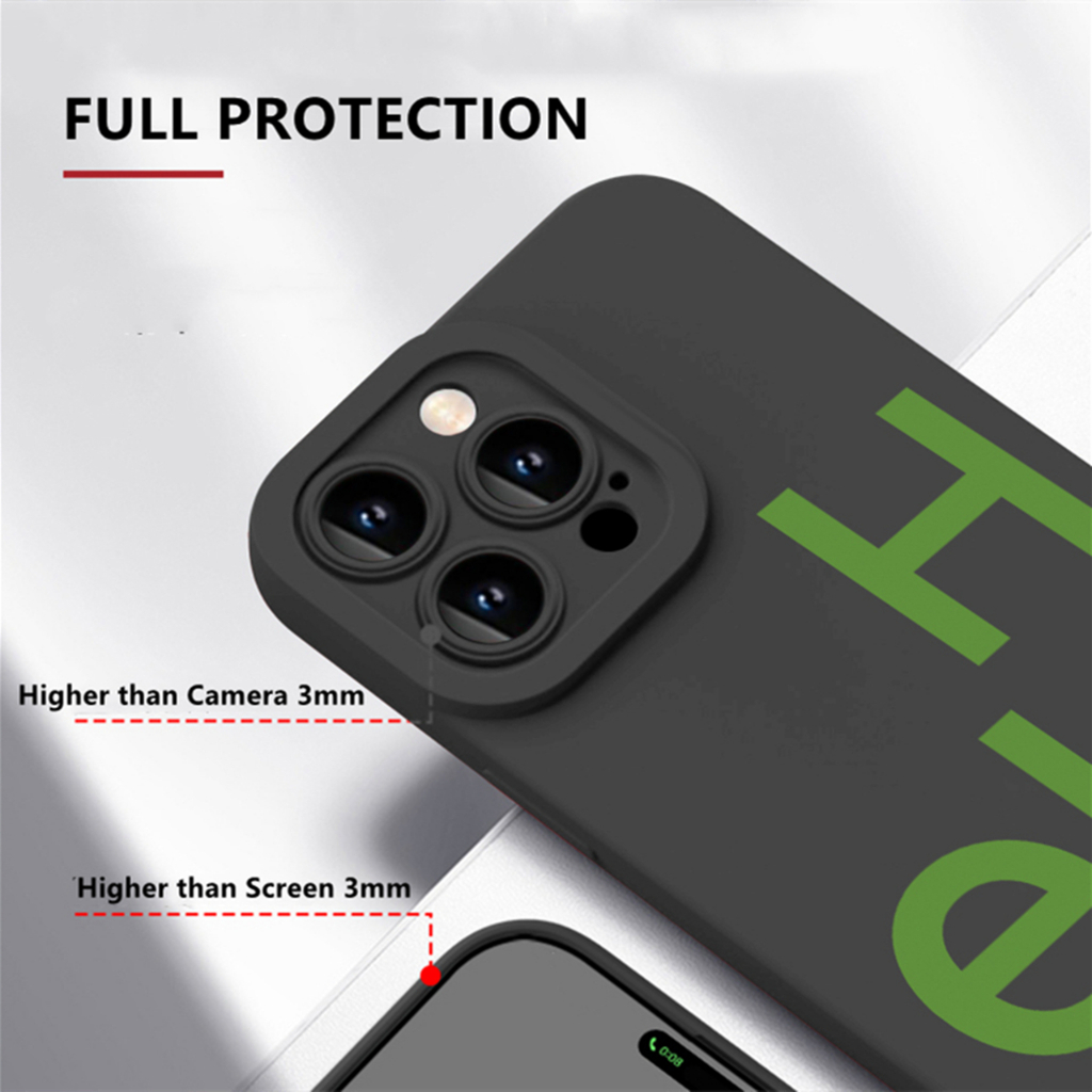 Dllencase Untuk iPhone Case Kompatibel Untuk Iphone14 /13 Pro Max 11/12 /13/Pro/Pro Max Silikon Lembut Shockproof Case Cover C222 C223