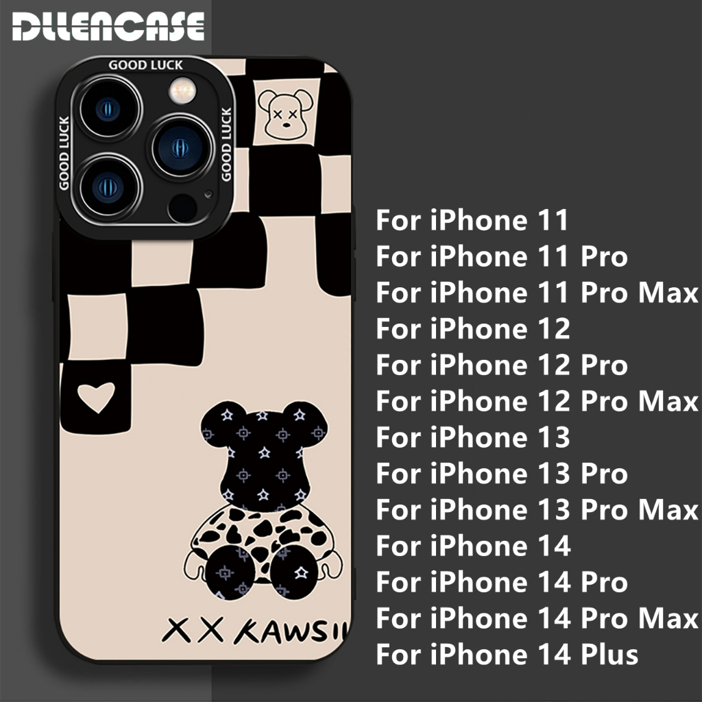 Dllencase Untuk iPhone Case Kompatibel Untuk Iphone13 Pro Max 11/12 /13 /Pro/Pro Max Silikon Lembut Shockproof Case Cover C266